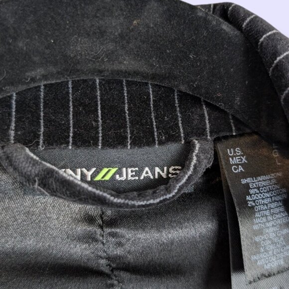 DKNY Jeans Black Velvet Blazer - Picture 5 of 5